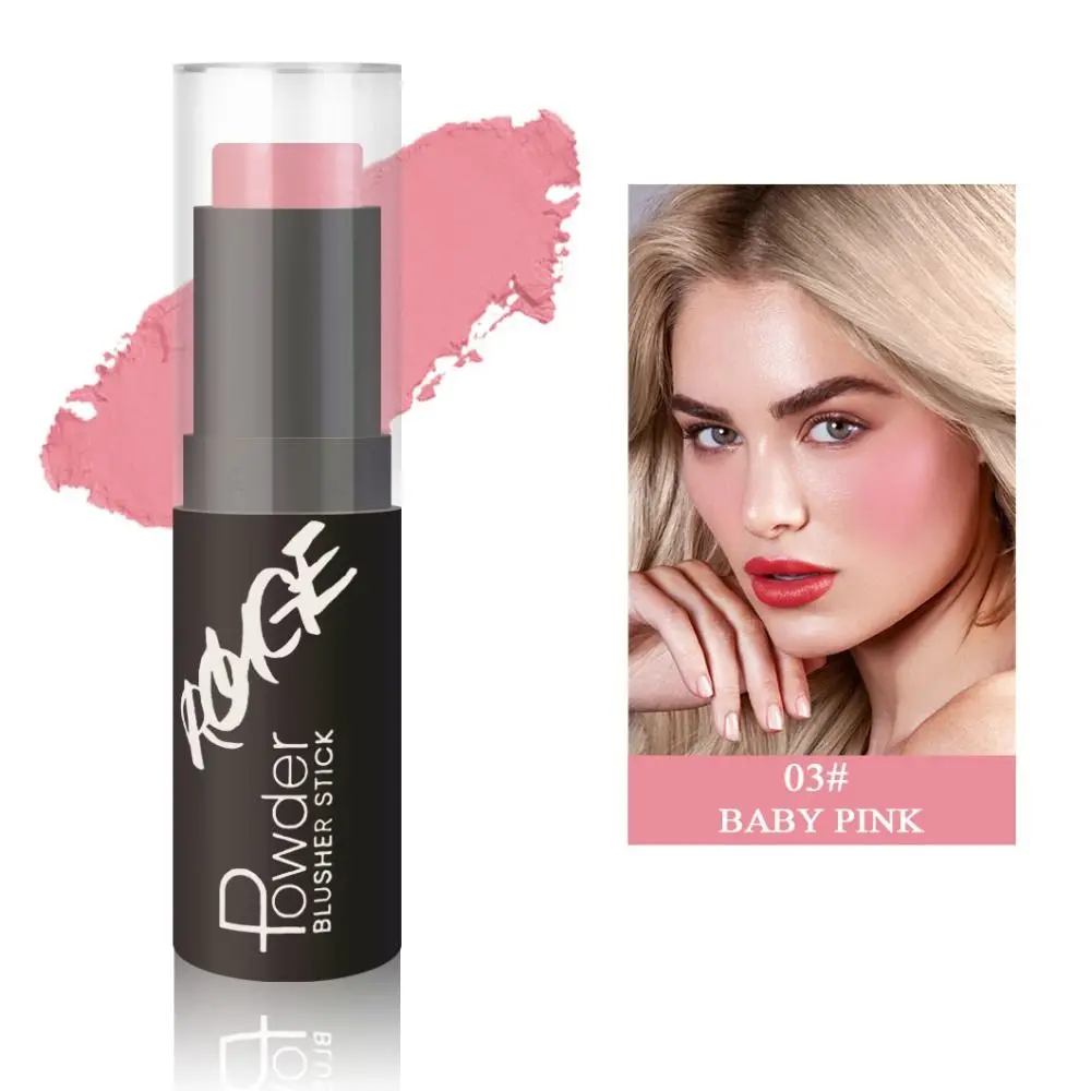 Mode Blusher Stick Crème Blush Stick Ogen Multifunctionele Wang Tint Rouge Schoonheid Matte Gezicht Blusher Cosmetica Meisjes