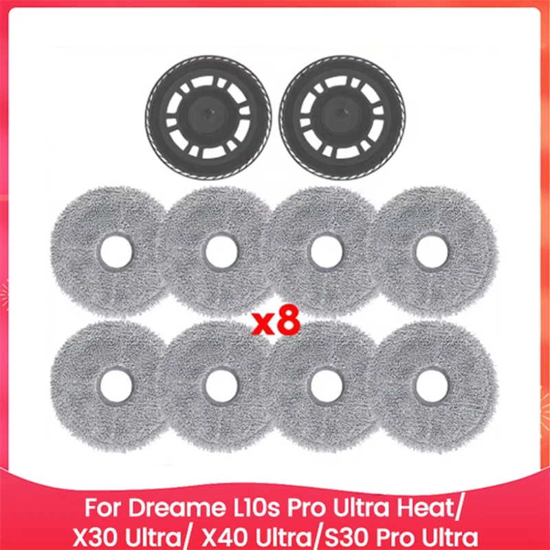 Mop Holder And Mop Cloth For Dreame L10s Pro Ultra Heat X30 Ultra X40 Ultra S30 Pro Ultra Vacuum Cleaner Replacement