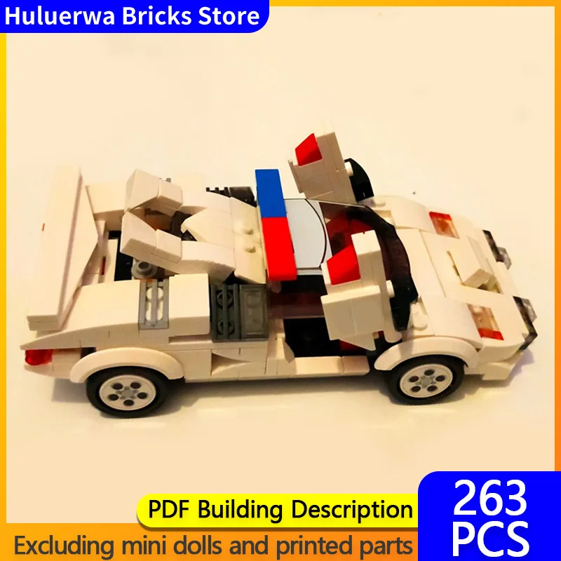 

Модель скоростного гоночного автомобиля MOC, строительные кирпичи, верхний уровень, спортивный автомобиль, модульная технология, детские праздничные подарки, сборка игрушек, костюм