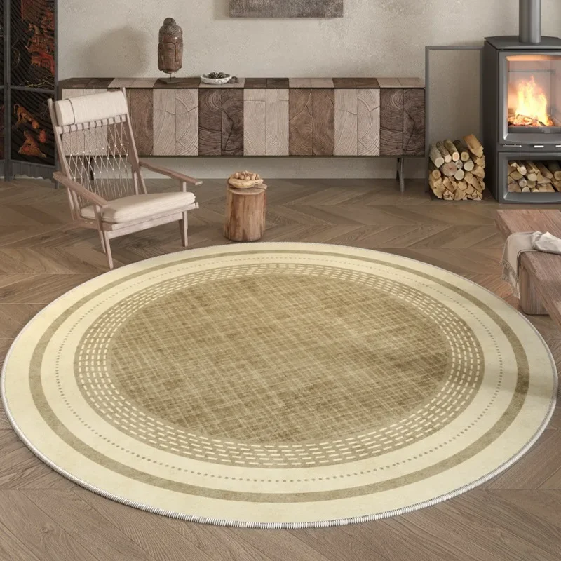 Japanese Round Bedroom Bedside Carpet Decoration Living Room Coffee Table Soft Mat Computer Swivel Chair Cloakroom Rug Alfombra