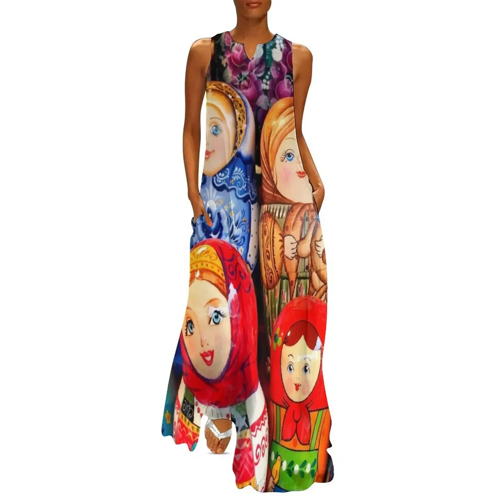 

Matrioska Long Dress women formal occasion dresses birthday dress for women evening dress woman