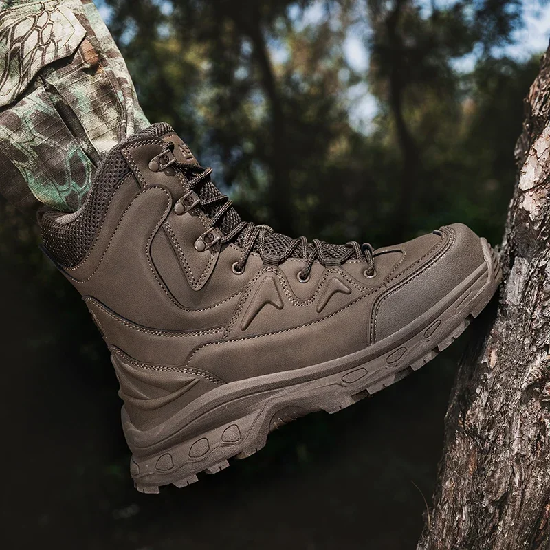 2024 New Outdoor Military Boots Field Training Field Training Military  Hiking Shoes Hiking Boots Work Boots Size 39-47