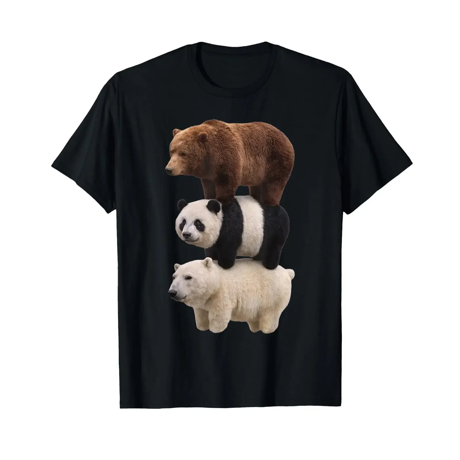 We Bears Realistic Stacked Bares Meme Animal T Shirt vintage Washed Soft Breathable Unisex Stylish Comfortable fashion