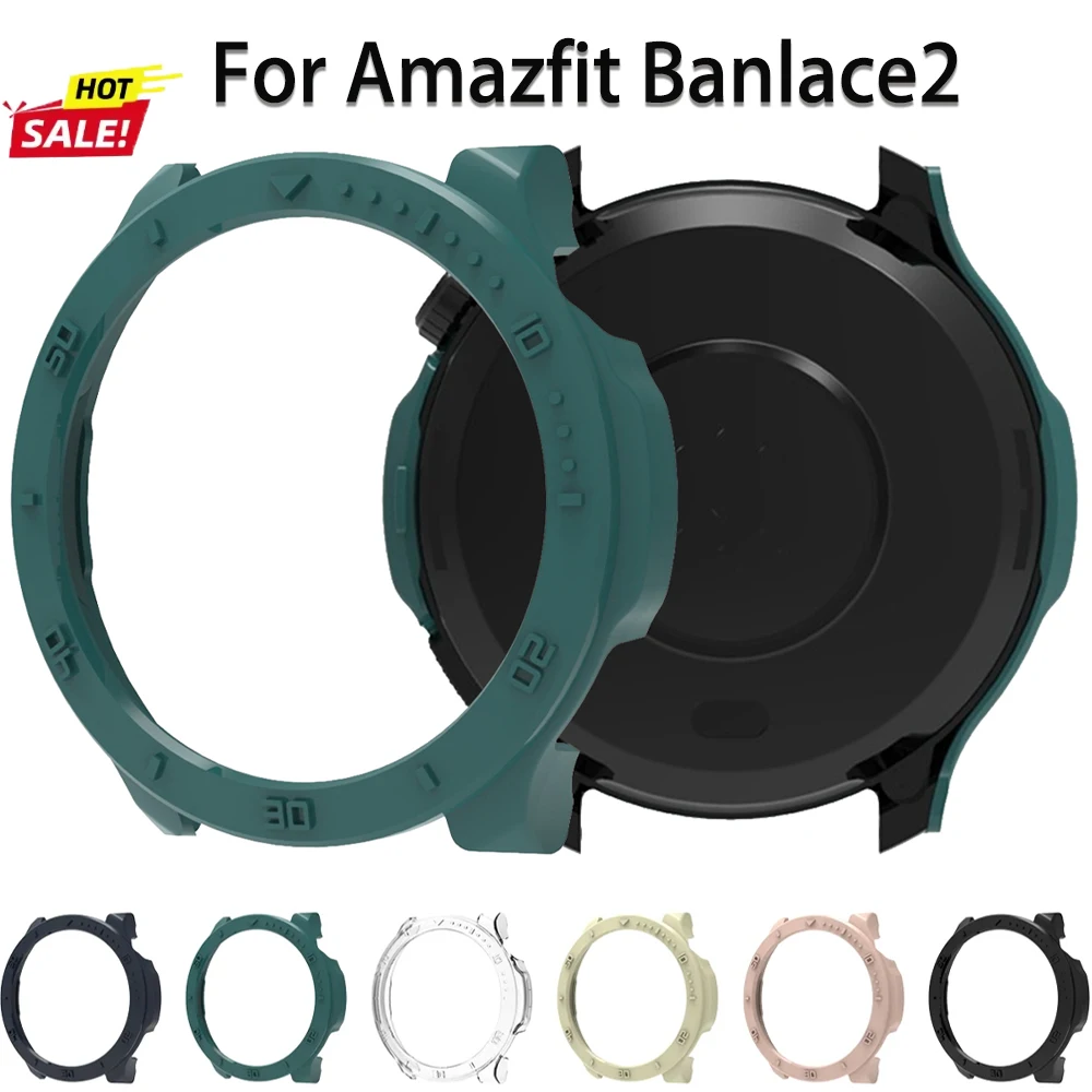 Hard PC Case for Amazfit Balance 2 Protective Frame Cover for Balance 2 Screen Protector Shockproof Shell Smartwatch Accessories