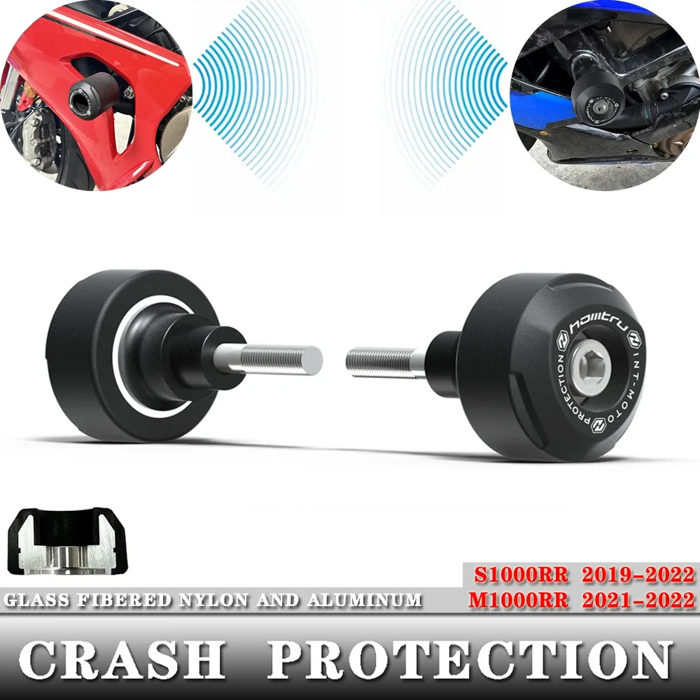 

For S1000RR s1000rr 2019 2020 2021 2022 m1000rr M1000RR 2021-2022 motorcycle Crash Protection Bobbins Aluminum+Nylon Fiberglass