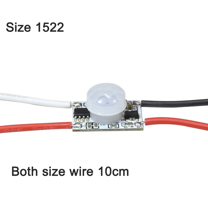 Jevina 12V 24V PIR Bewegung Sensor Schalter IR Infrarot Induktion Zeit