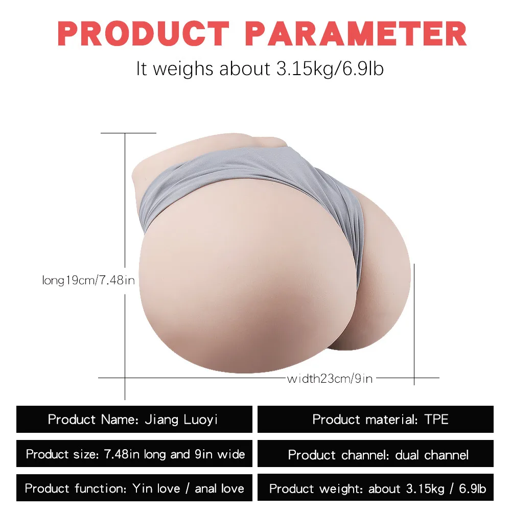 Adults Masturbation Sex Doll 2.85kg Pussy Goods for Anal Masturbators Half Body Sex Toys Big Torso Sex Doll Vagina Male for Men