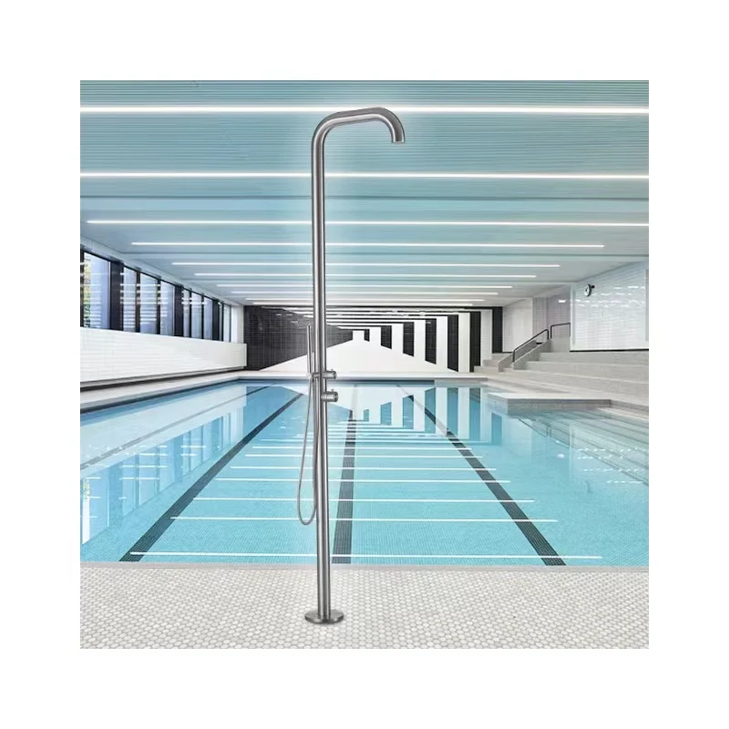 

Элитная уличная душевая колонна из нержавеющей стали для бассейна, черная душевая колонна для сада