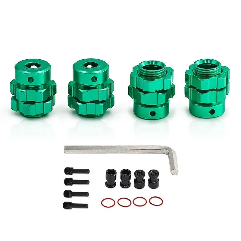 Adaptador de cubo hexagonal de rueda extendida de Metal 6469 5854 para 1/10 e-revo t-maxx RC accesorios de piezas de actualización de coche