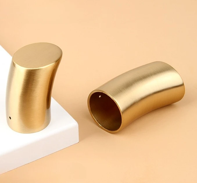 Brass Tubing Furniture Leg End Caps Scratch Resistance Floor Protection OD 32 35 40mm for Living Room Chairs Sofas Leg Covers