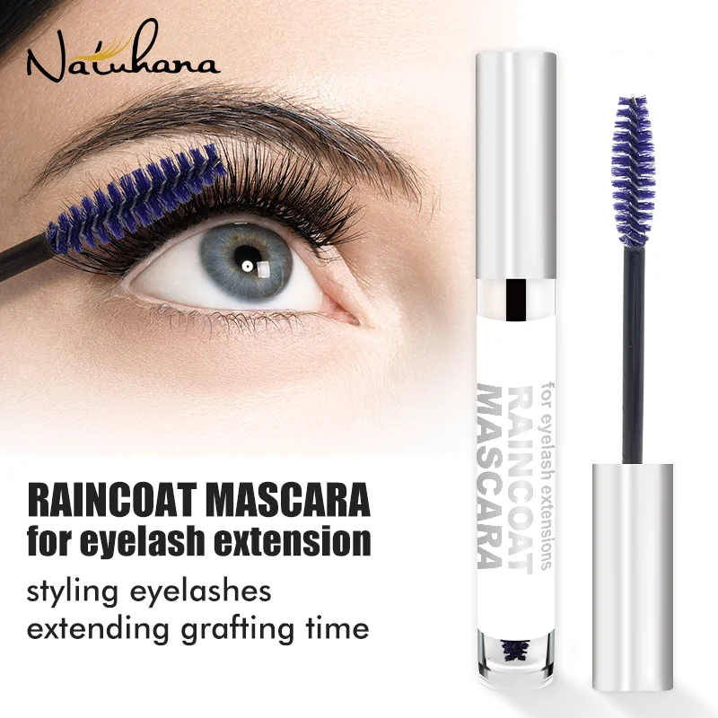 NATUHANA Lash Extension Super Bonder + Eyelashes Coating Cure Adhesive Bonding Eyelash Long Last Lash Mascara Makeup Set