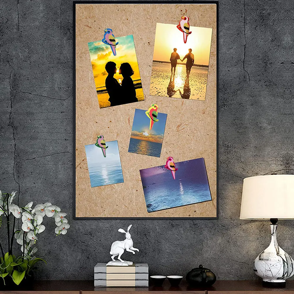 

30Pcs Bird Shaped Push Pins for Cork Board Cute Decorative Thumbtacks Office Bulletin Walls Push Pins for Cork Board