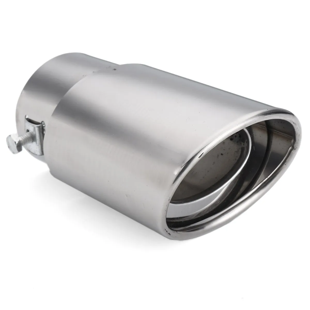 Universal 14.5cm 2.4'' Car Exhaust Muffler Tip Round Stainless Steel Pipe Chrome Tail Muffler Exhaust Tip Pipe  Car Accessories