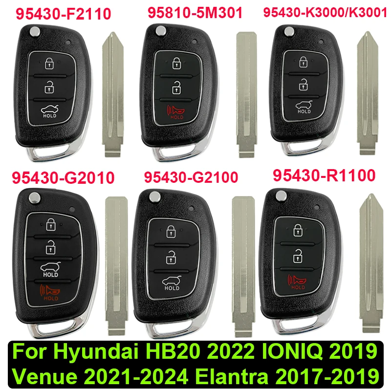 

Aftermarket Key For Hyundai HB20 IONIQ 2019 Venue 2021-2024 Elantra 2017-2019 95430-R1100 G2100 G2010 K3000 F2110 95810-5M301