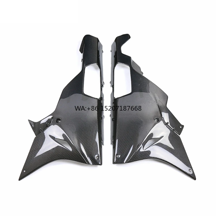 

100% 3K полностью углеродное волокно саржевого переплетения глянцевые нижние боковые обтекатели мотоцикла для BMW S1000RR 2015-2018