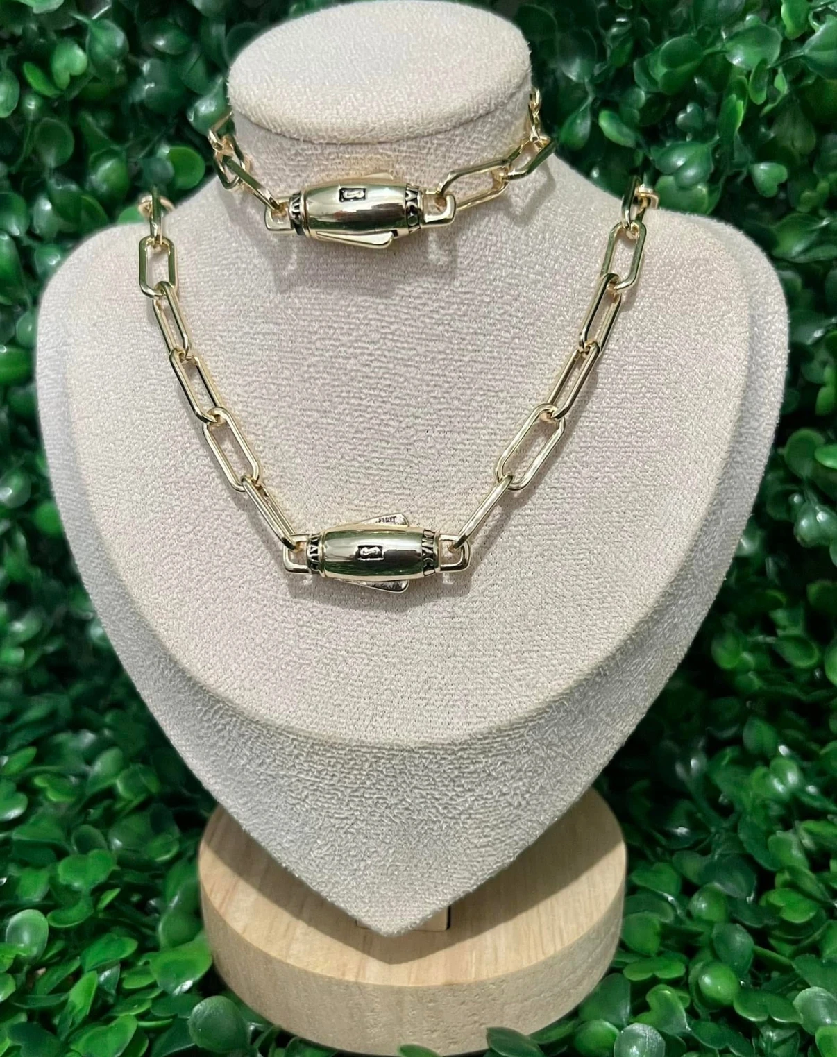 

2025 Popular Jewelry Monaco Chain Bullet 14K Gold Plated 6.7 mm Jewelry Set Wholesale