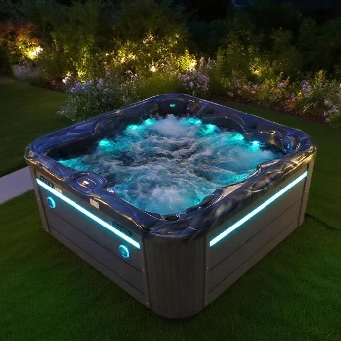 BathtubManufacturer Acrylic Massage Bathtub Spa Hot Tub Outdoor Jacuzzier 6 Person Outdoor Hot Tub With 67 Jets