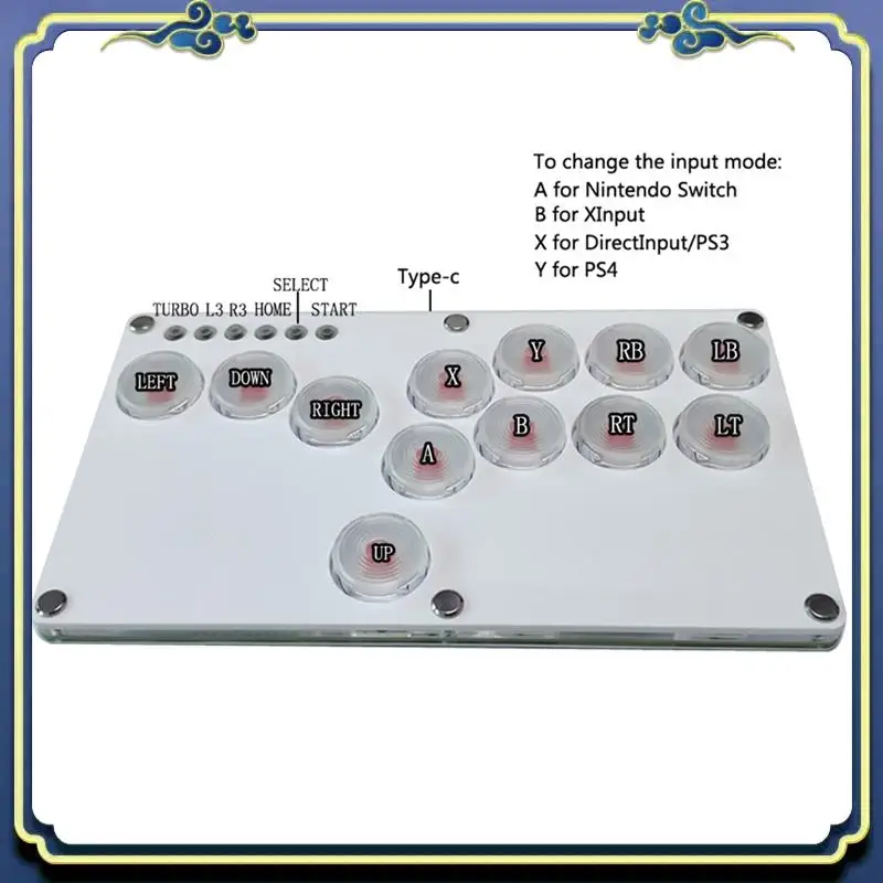 

Hitbox Keyboard Arcade Stick Controller For PS4/PS3/Switch/PC Arcade Hitbox Controller Fight Sticks A