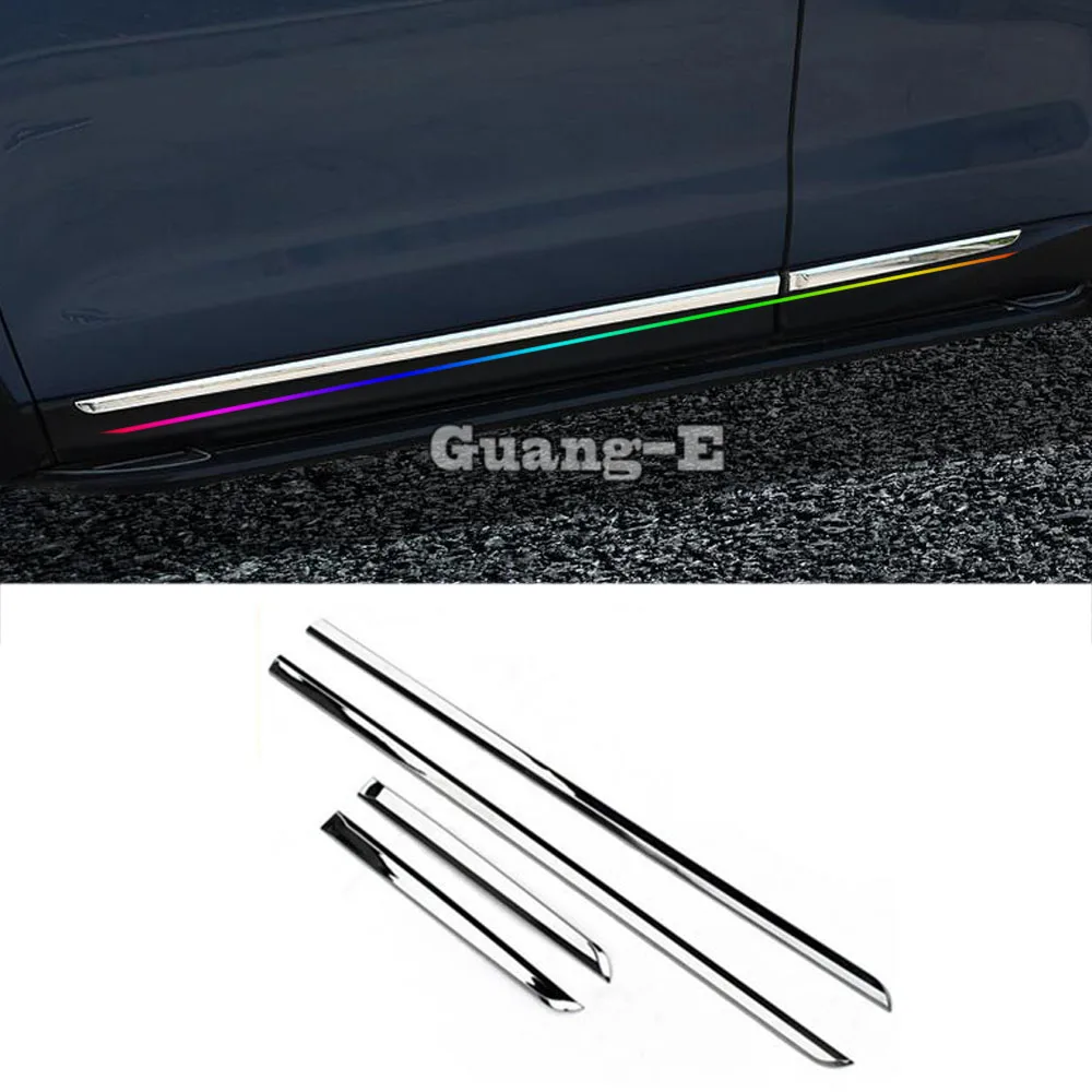 

For Subaru Forester 2013 2014 2015 2016 2017 2018 Car Cover Detector ABS Chrome Side Door Body Trim Stick Strip Molding Stick