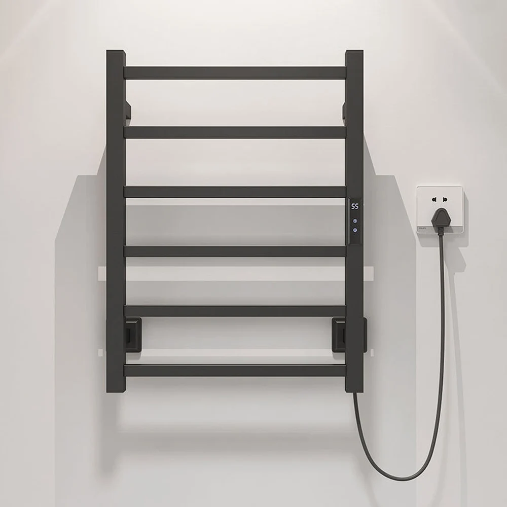 Electric Towel Rack Touch Digital Display Energy Saving Stainless steel Electric Towel Holder Warmer bathroom accessories