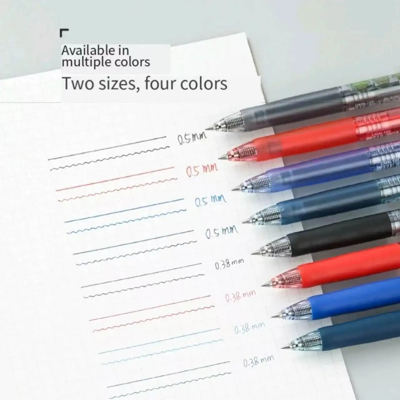 Uni‑ball UMN‑105 Gel Ink Rollerball Pen, 0.5mm Black Ink, Student Exam Writing Pen For Daily Practice & Test Use