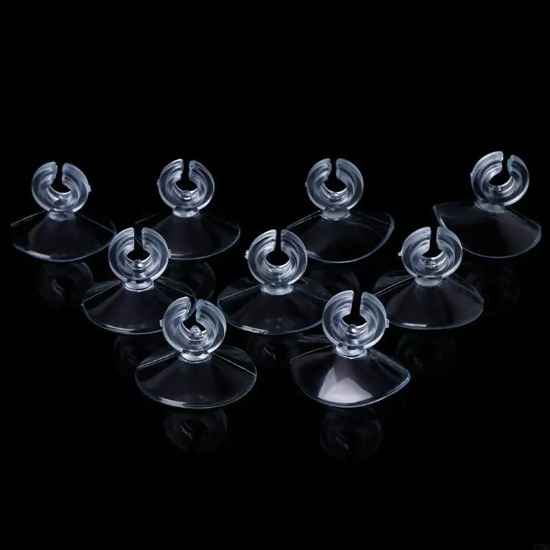 U75C 10-Pack Aquarium Susction Cups с невозможными зажимами 3 см. Диат прозрачный мягкий пластик