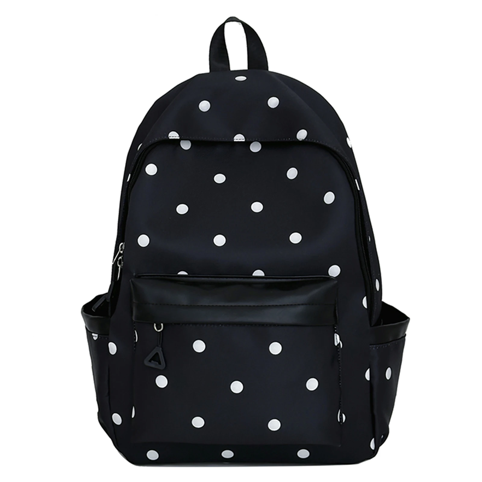 Polka Dot Aesthetic Preppy Backpack with Star Charm Travel Rucksack Travel Casual Daypack for Elementary & Middle Girl