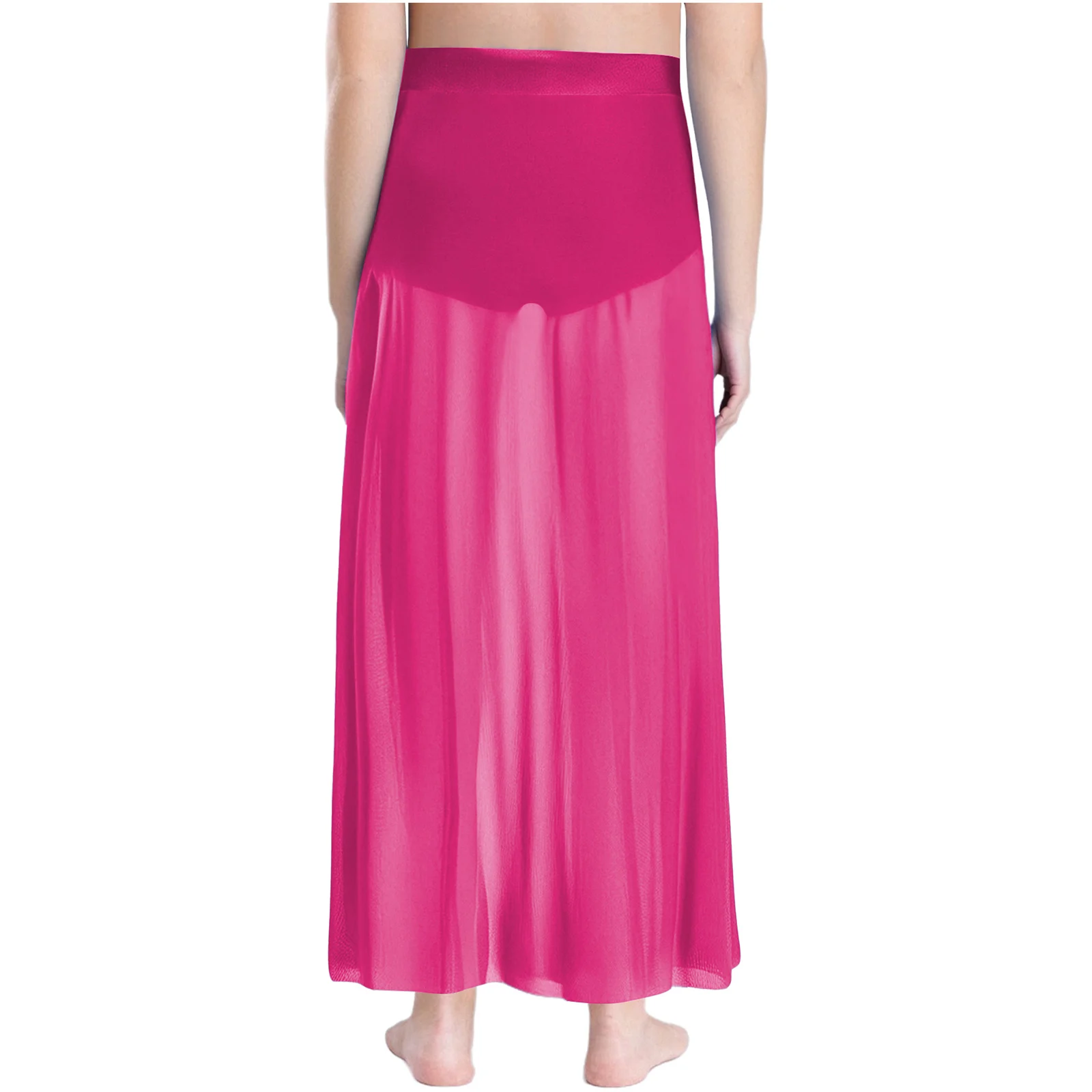 Moderner lyrischer Tanzrock für Mädchen, elastischer Bund, Röcke, integrierter Slip, Ballett, Eiskunstlauf, Gymnastik, Performance-Tanzkleidung