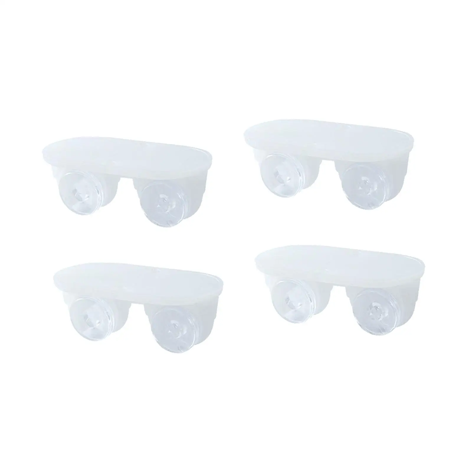 쓰레기통 서랍용 소형 캐스터 휠 자체 접착 롤링 피트 4개