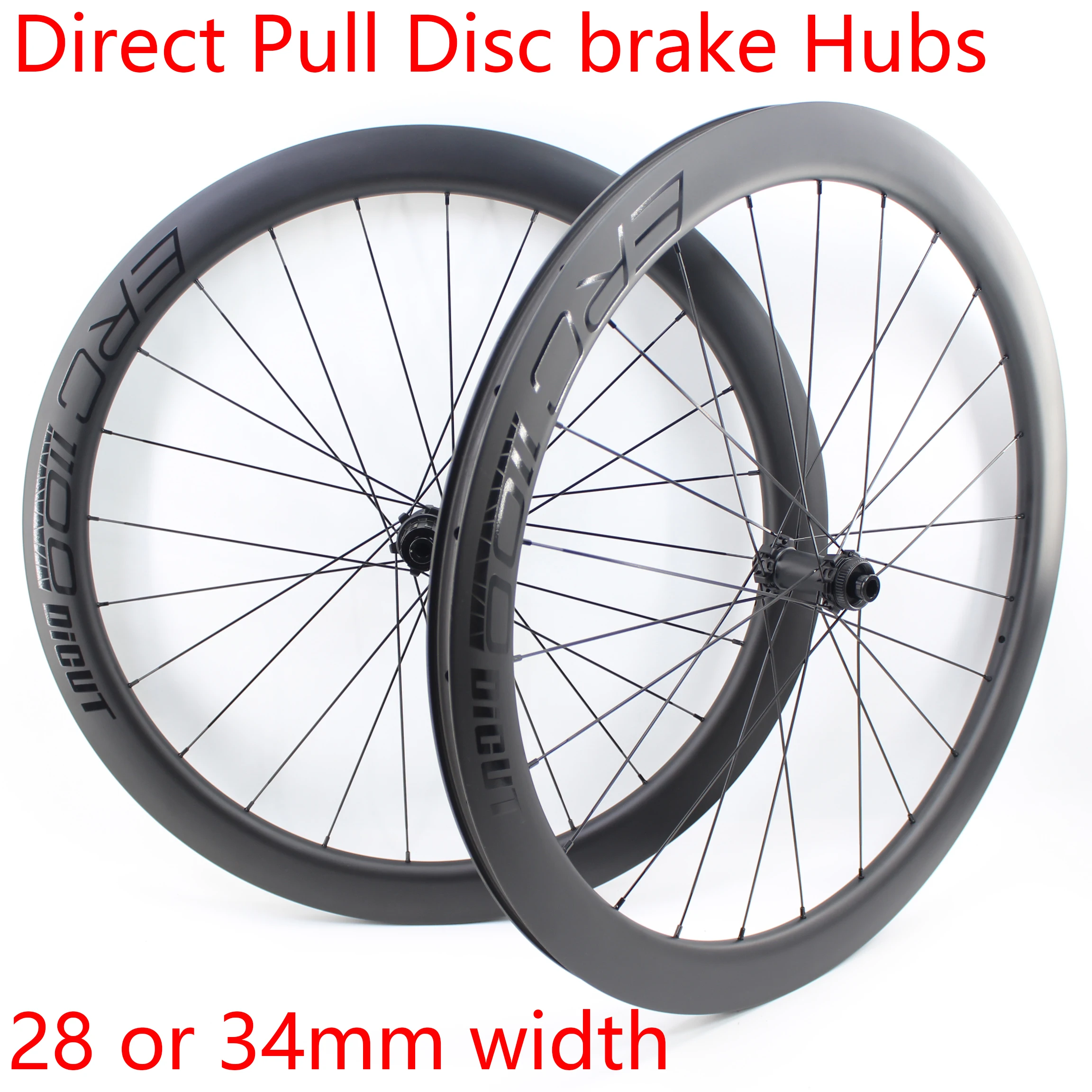 

New 700C Cyclocross Travel Gravel Road Bike Full Carbon Fibre Thru Axle disc brake Carbon Bicycle Wheelset 28mm 34mm width Rims