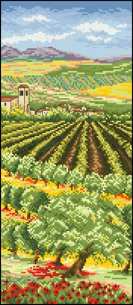 

9195-15 Cross Stitch Kits Products Yarn Canvas Painting Decorative Craft Needlework Fabric For Sewing Scenery