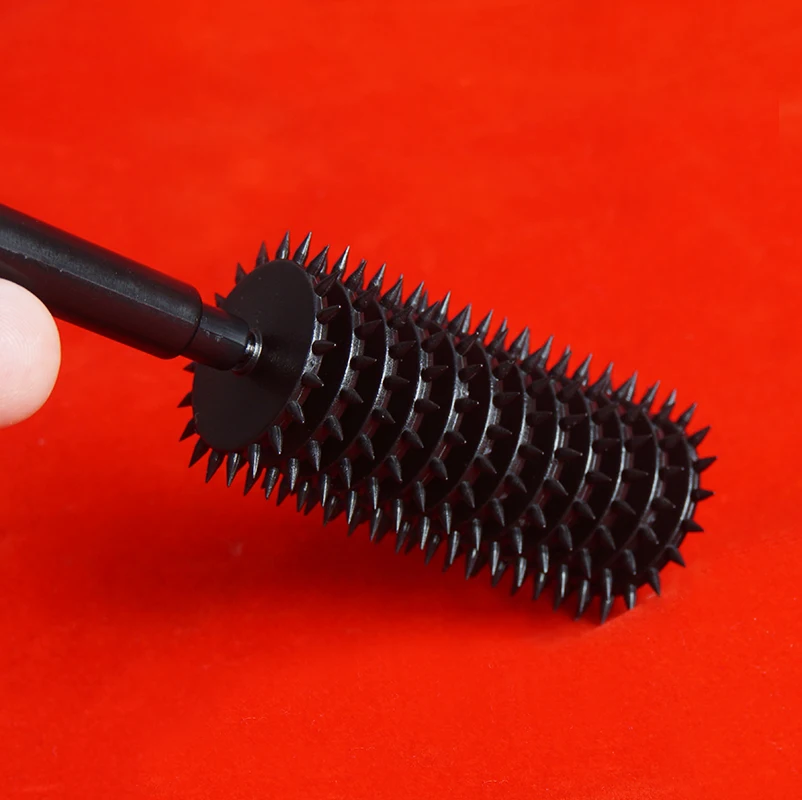 12 Row Roller Spiked Wartenberg Pinwheel,Sex Toys for Couples,BDSM Tickler Wheel,Adult Games,Sensation Play