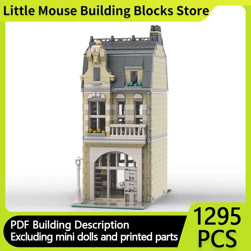 

City Street View Model MOC Building Bricks Sculpture Art Gallery Modular Technology Gifts Holiday Assemble Children Toys Suit