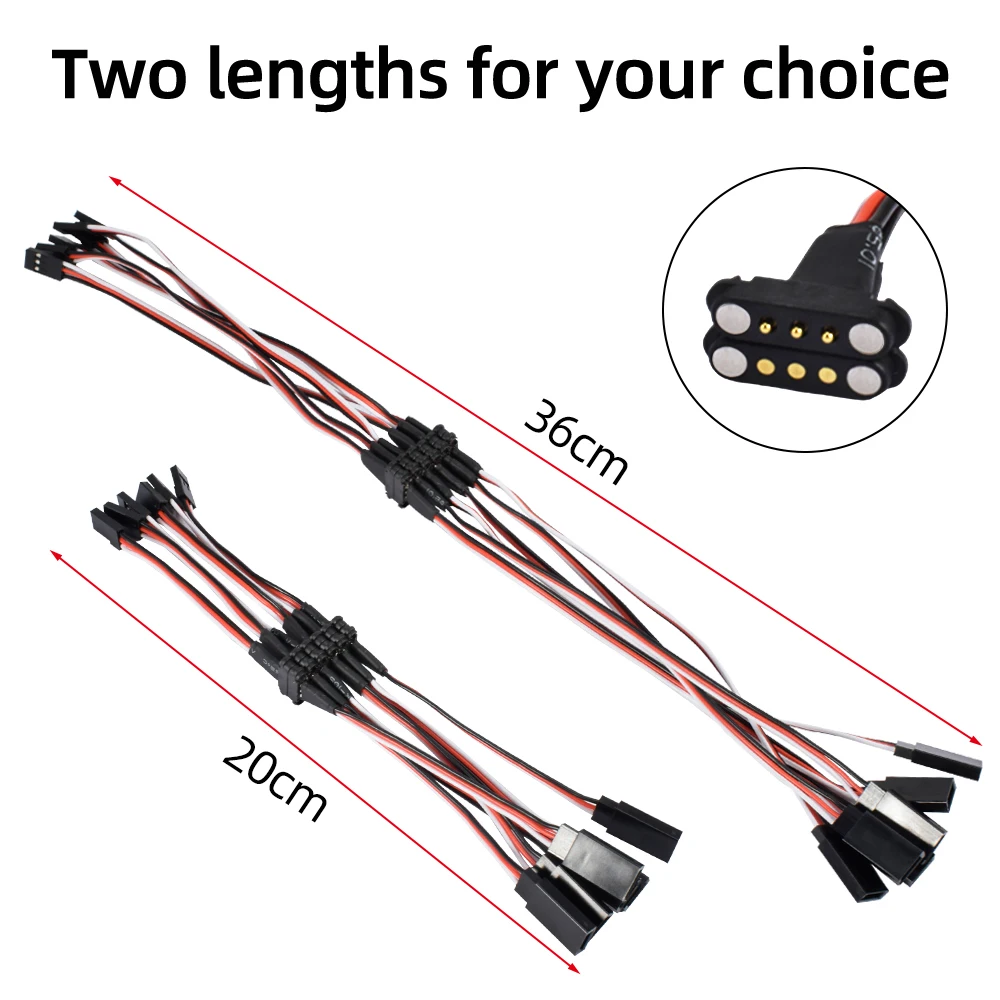 9IMOD 20 سنتيمتر 36 سنتيمتر المغناطيسي نموذج كابل المغناطيسي شفط خط محاكاة البلاستيك المفاجئة على كابل ل RC سيارات قارب الطائرة DIY نموذج