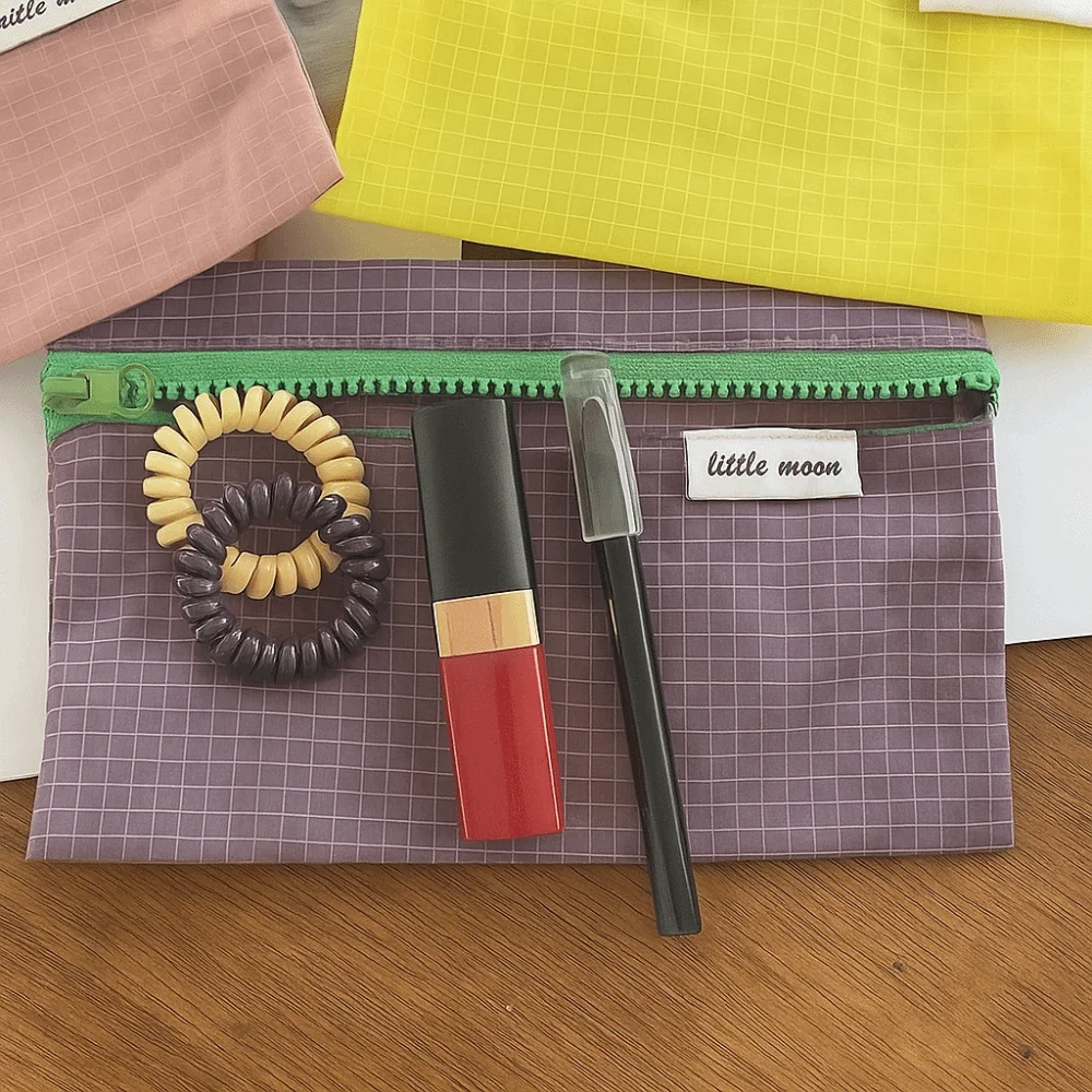 مقلمة متينة متعددة الوظائف خفيفة الوزن ومحمولة بسحاب ومحفظة للعملات المعدنية وحقيبة تنظيم قرطاسية وحقيبة مكياج للسفر