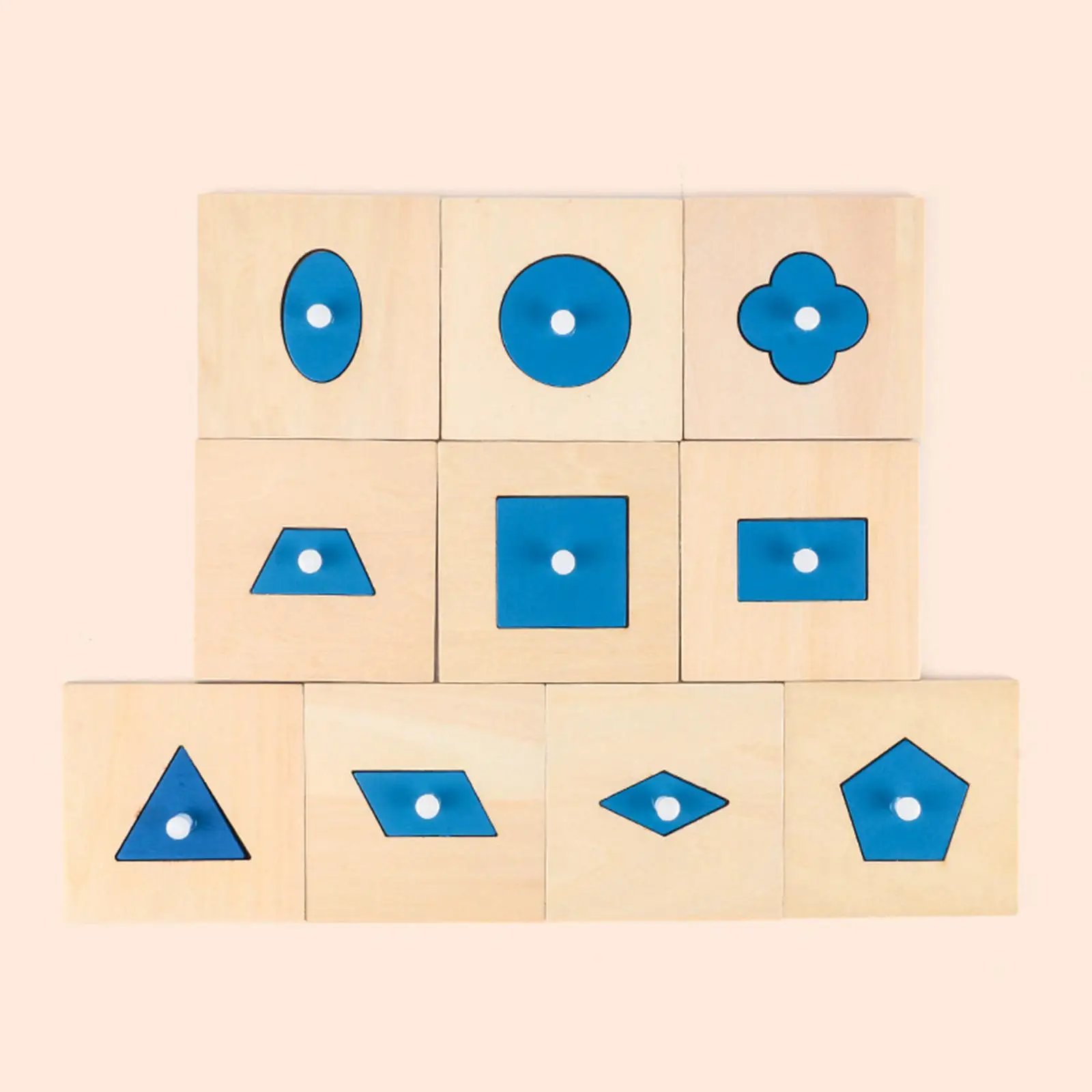 Montessori Speelgoed Houten Geometrie Puzzel Leermiddelen Educatief Speelgoed Bordspel