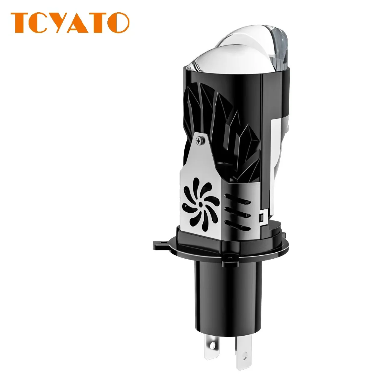 

TCYATO LED H4 black projector C08 mini laser projector and bright 55W high-power lens factory