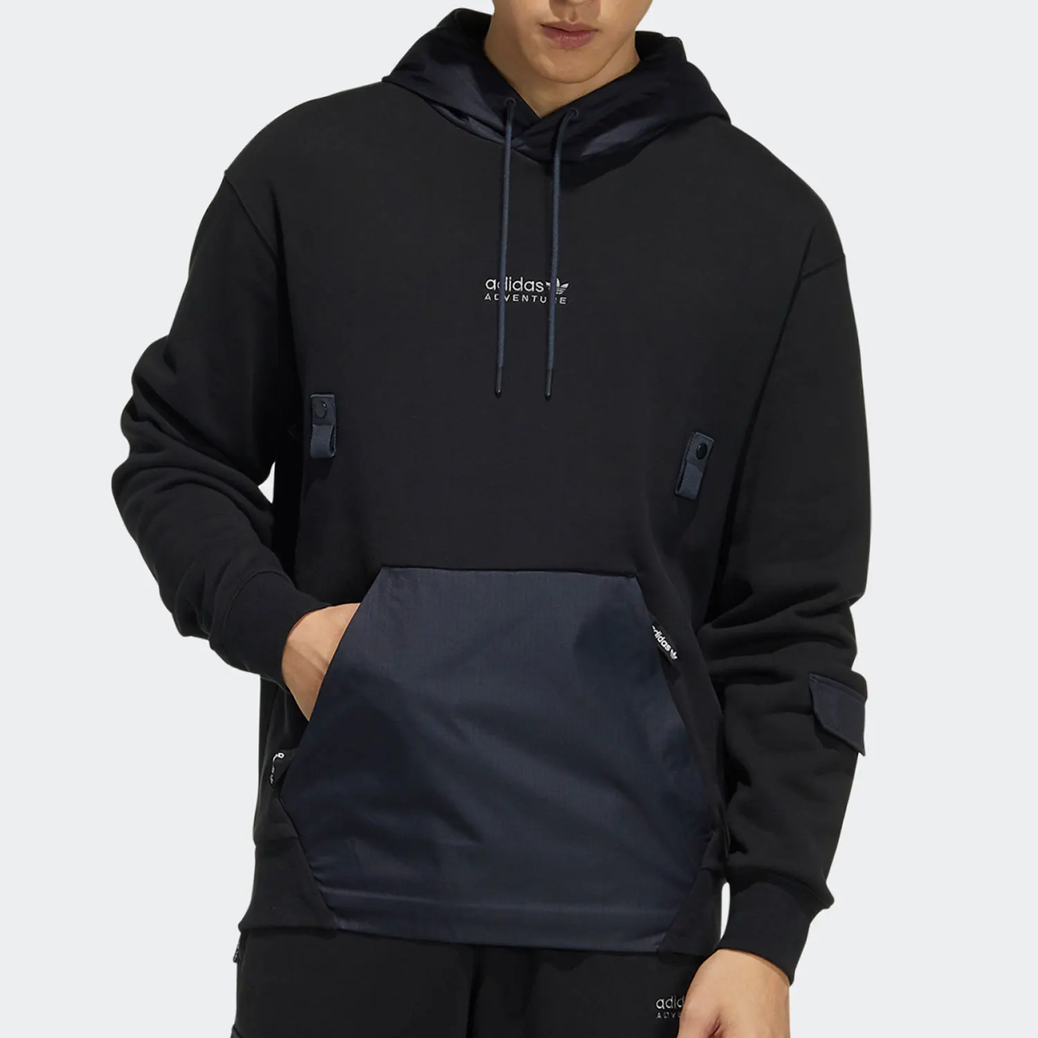 Adidas genuine clover men's patchwork loose and fashionable sweatshirt HC0364