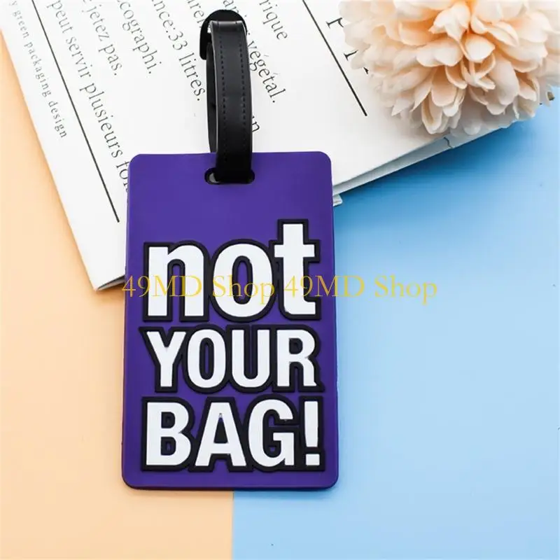49MD Convenient Soft PVC Labels Eye Catching Luggage Tags  for Suitcases for Women and Men