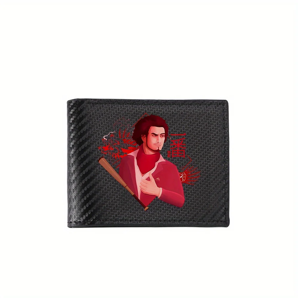 Yakuza man holding baseball bat,tattoo art. Men's Wallets Simple Business Modern Stylish Printing Design Gifts For Father Boyfri