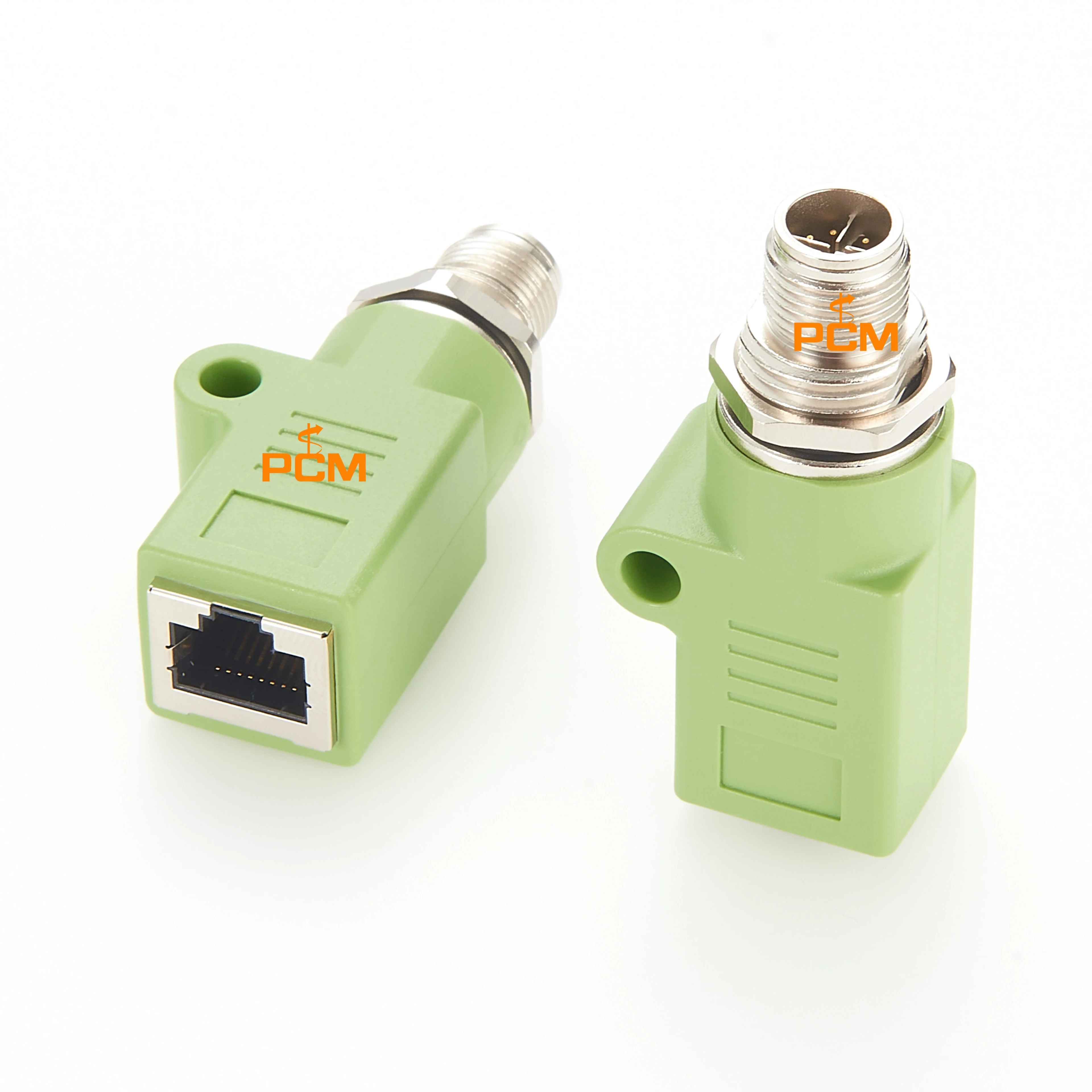 

M12 8-контактный разъем X-типа к адаптеру RJ45 Водонепроницаемый IP67 Ethernet M12 8-контактный X-код «папа/гнездо» к разъему датчика RJ45 Промышленный