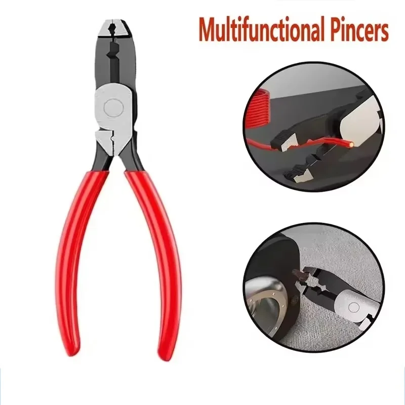 Multi-Disassembly Pliers Rust Removal/Anti-Slip/Damage Screwdriver Quick Cutting And Cutting Crimping Wire Removal Nailer Clip