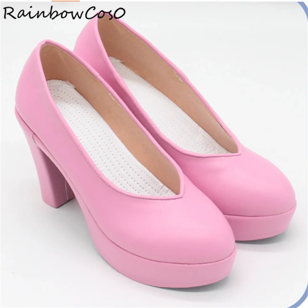 Lilysa Amano Ririsa Amano Mikari Tachibana 2.5 Dimensional Seduction Cosplay Shoes Boots Game Anime Halloween RainbowCos0 W4318