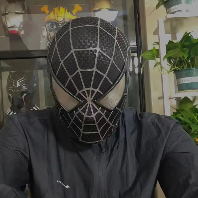 new-marvel-toby-maguire-spiderman-mask-with-lamp-magnetic-eyes-super-hero-venom-screen-printed-fabric-3d-webs-cosplay-kid-gift