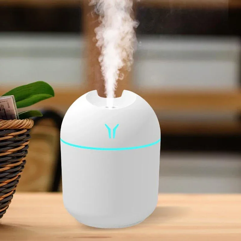 

250ML USB Mini Air Humidifier Aroma Essential Oil Diffuser For Home Car Ultrasonic Mute Mist Maker Diffuser with LED Color Lamp