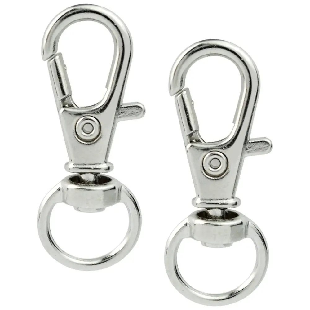 10 stks/partij Split Sliver Sleutelhanger Swivel Kreeft Haken Sluiting Connector Voor Tas Riem Hond Kettingen DIY Sieraden Maken Vinden sleutelhanger