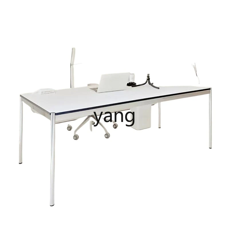 

YJQ medieval dining table rectangular household small apartment modern simple office computer desk