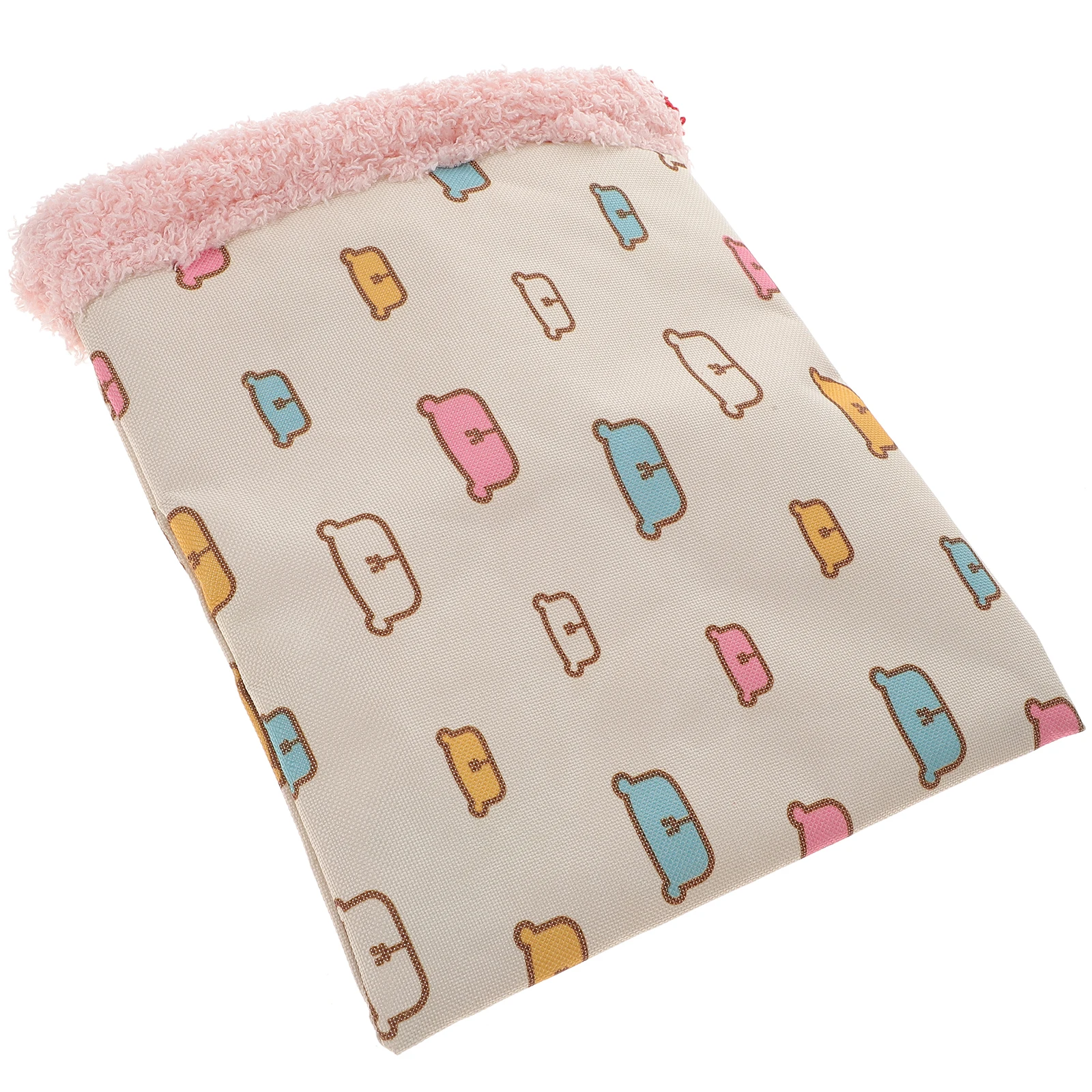 

Warm Bed For Hamster Rabbit Small Pets Cozy Wrap Blanket Nest Portable Sleeping Bag Soft Burrow Mat Couch Floor Car Use Pet