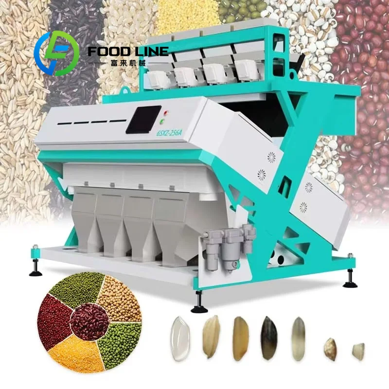 Small Sesame Color Sorter Micro High-Speed Eject Nozzles Capture Tiny Heterochromatic Seeds Without Wasting Qualified Clean