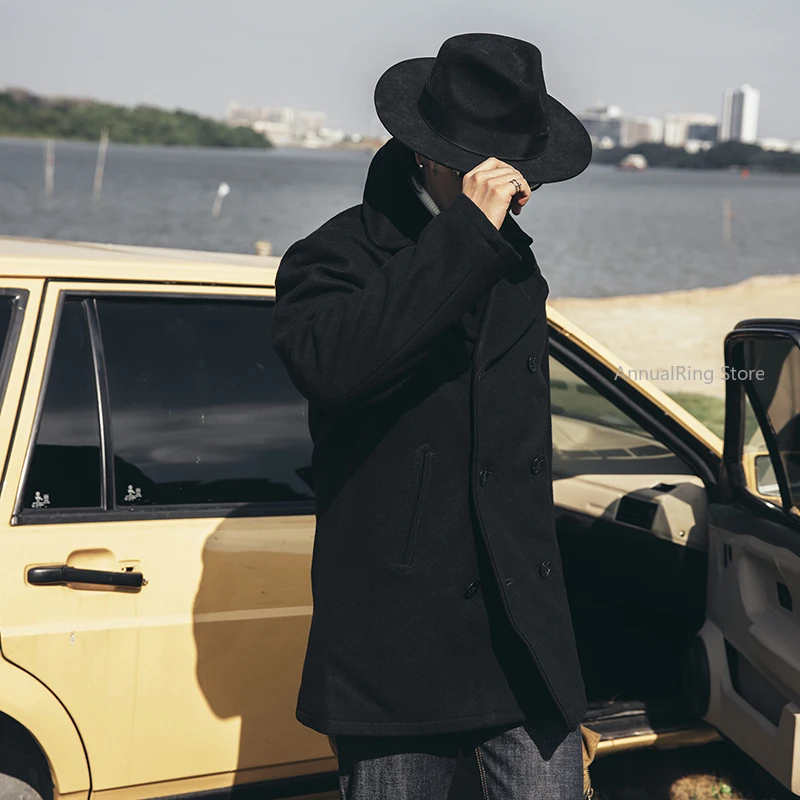 Thumbnail 2 - #36 Trending Mens Wool Blend Overcoats Right Now